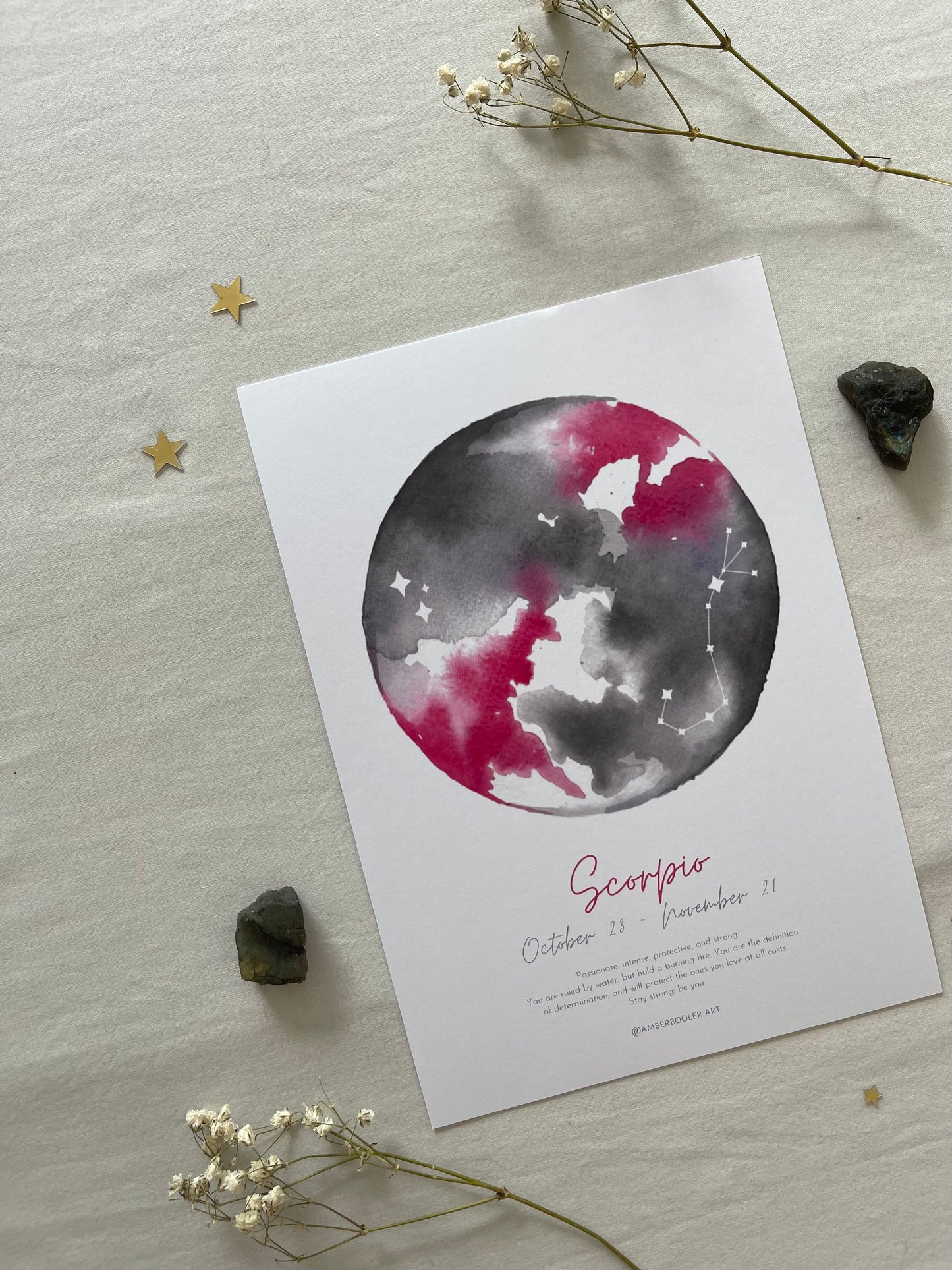 Zodiac Scorpio Art Print