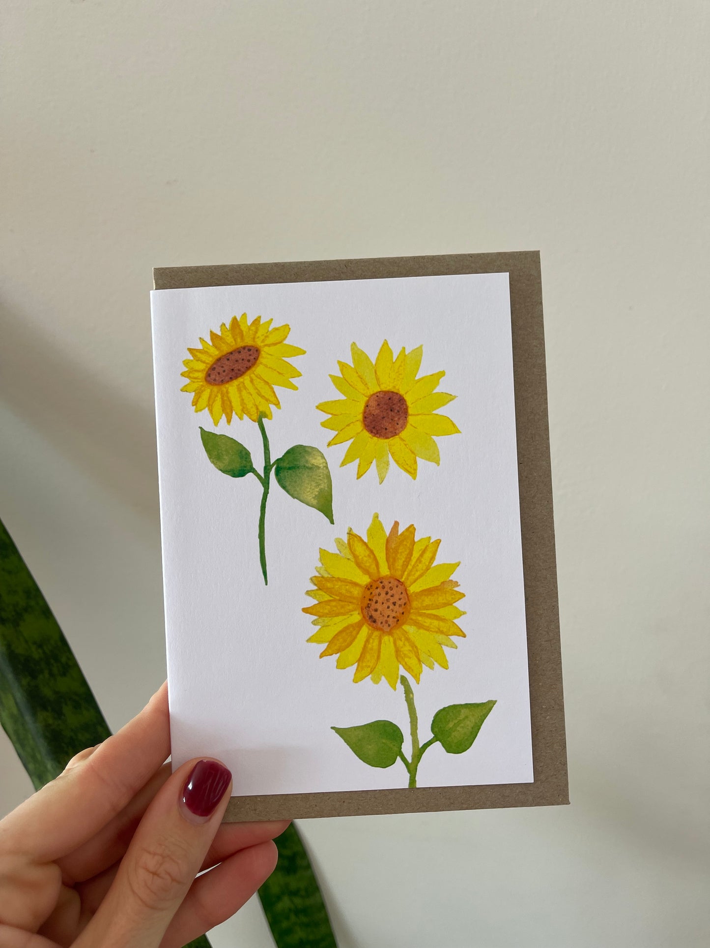 Sunflower Blank Card