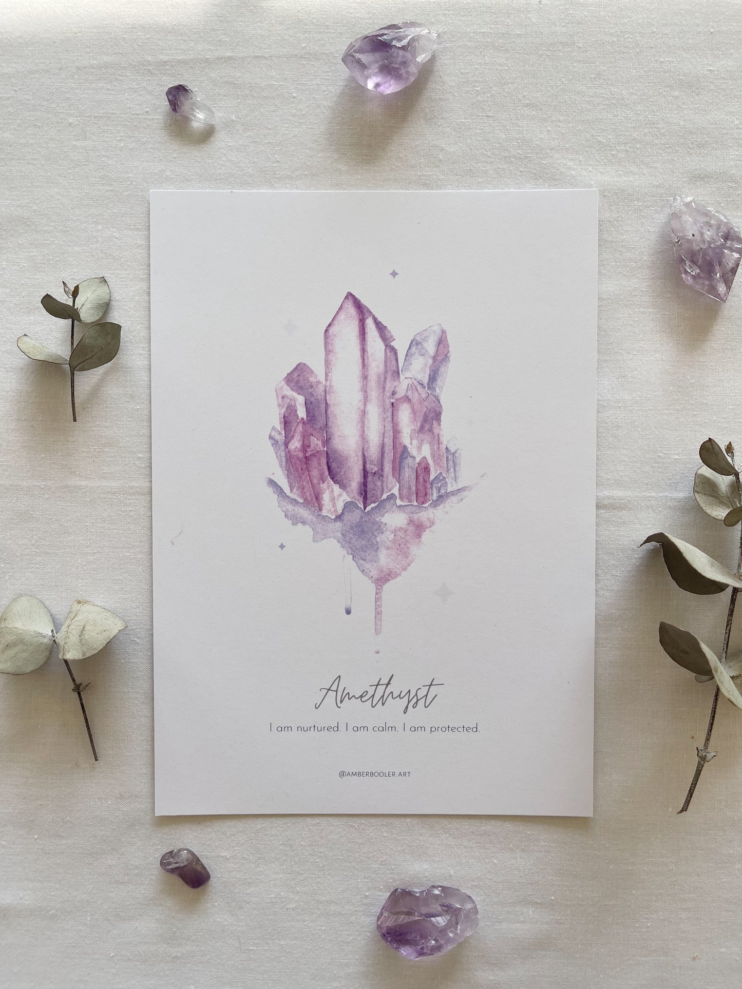 Amethyst Crystal Print