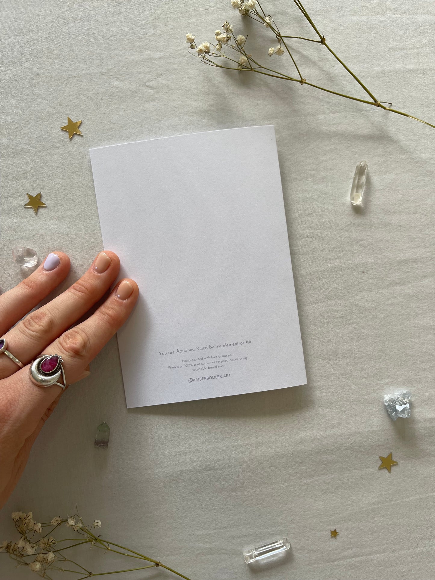 Zodiac Aquarius Greeting Card