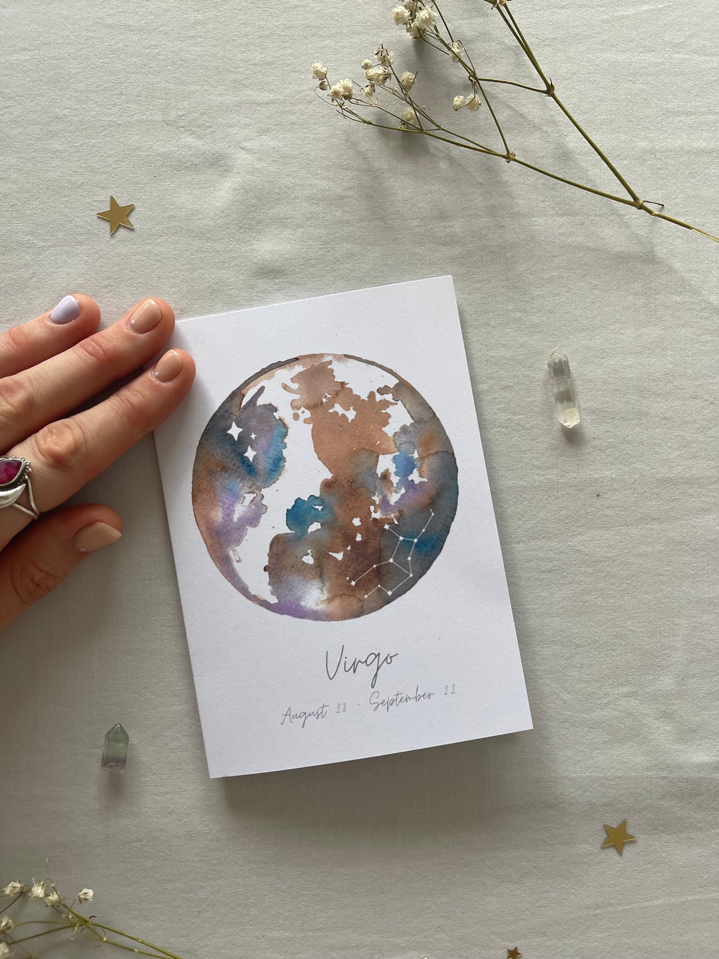 Zodiac Virgo Greeting Card