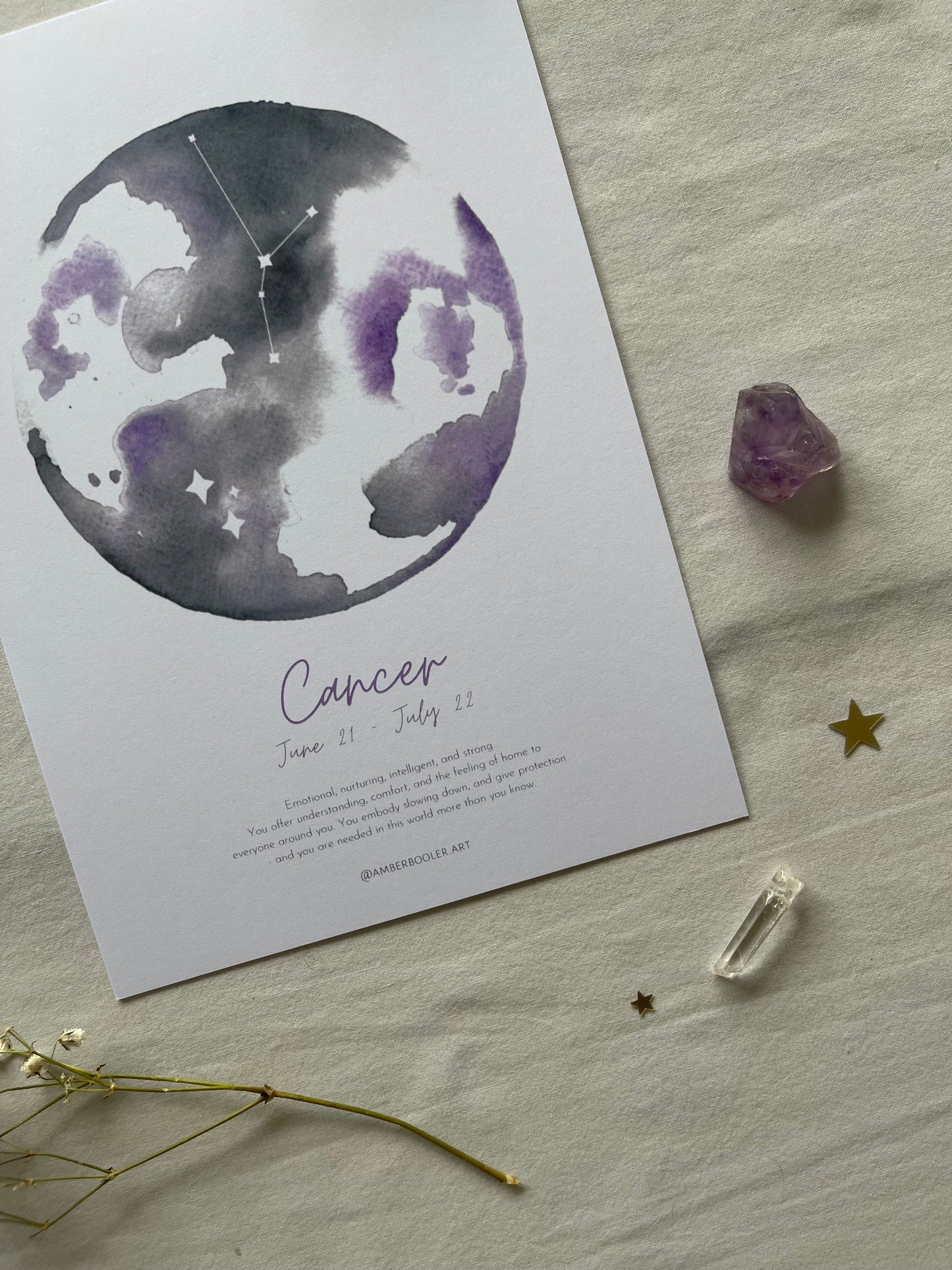 Zodiac Cancer Art Print