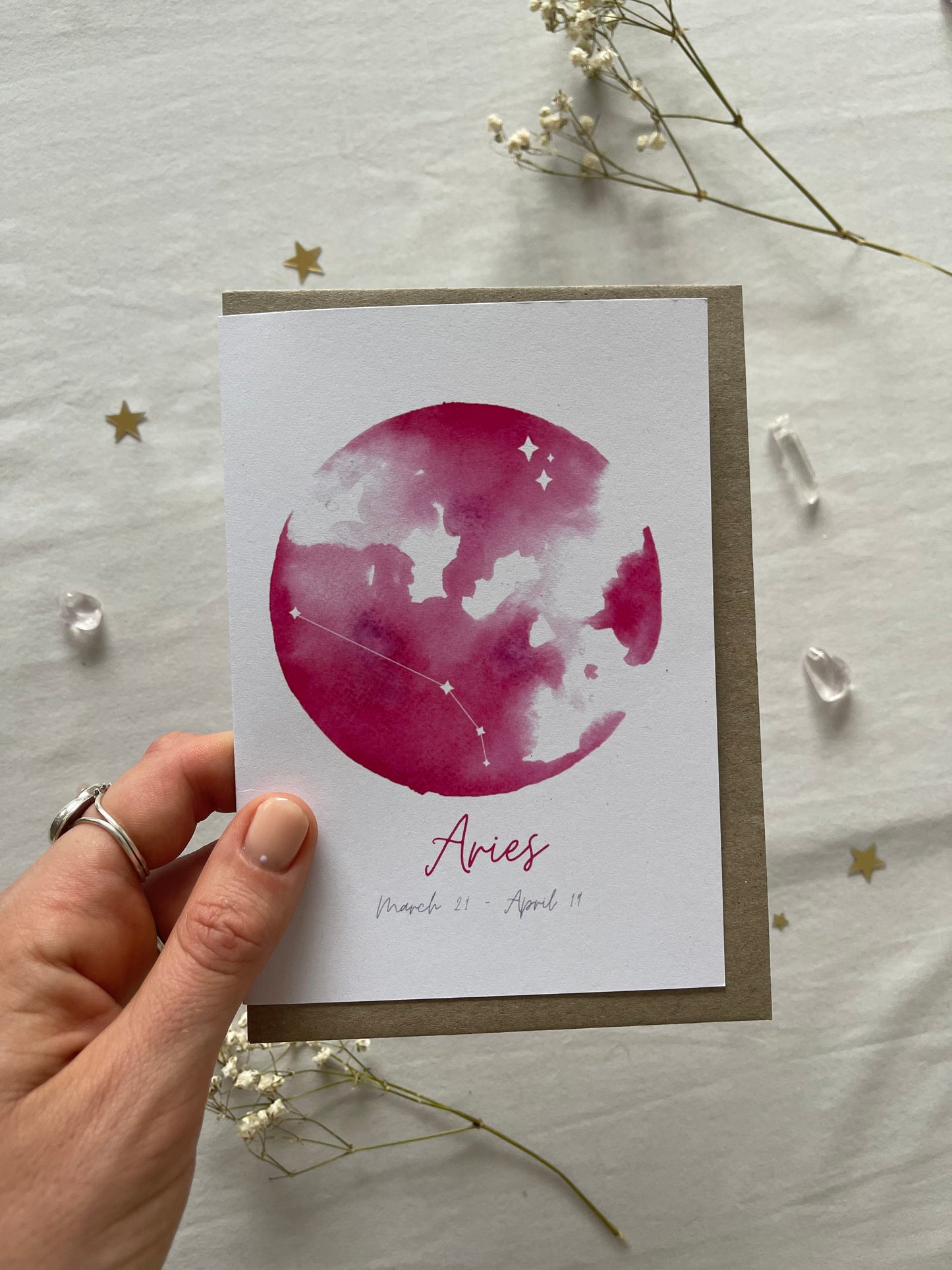 Zodiac Aries Greeting Card