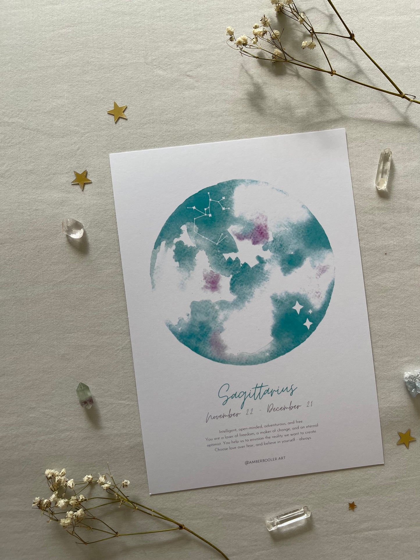 Zodiac Sagittarius Art Print