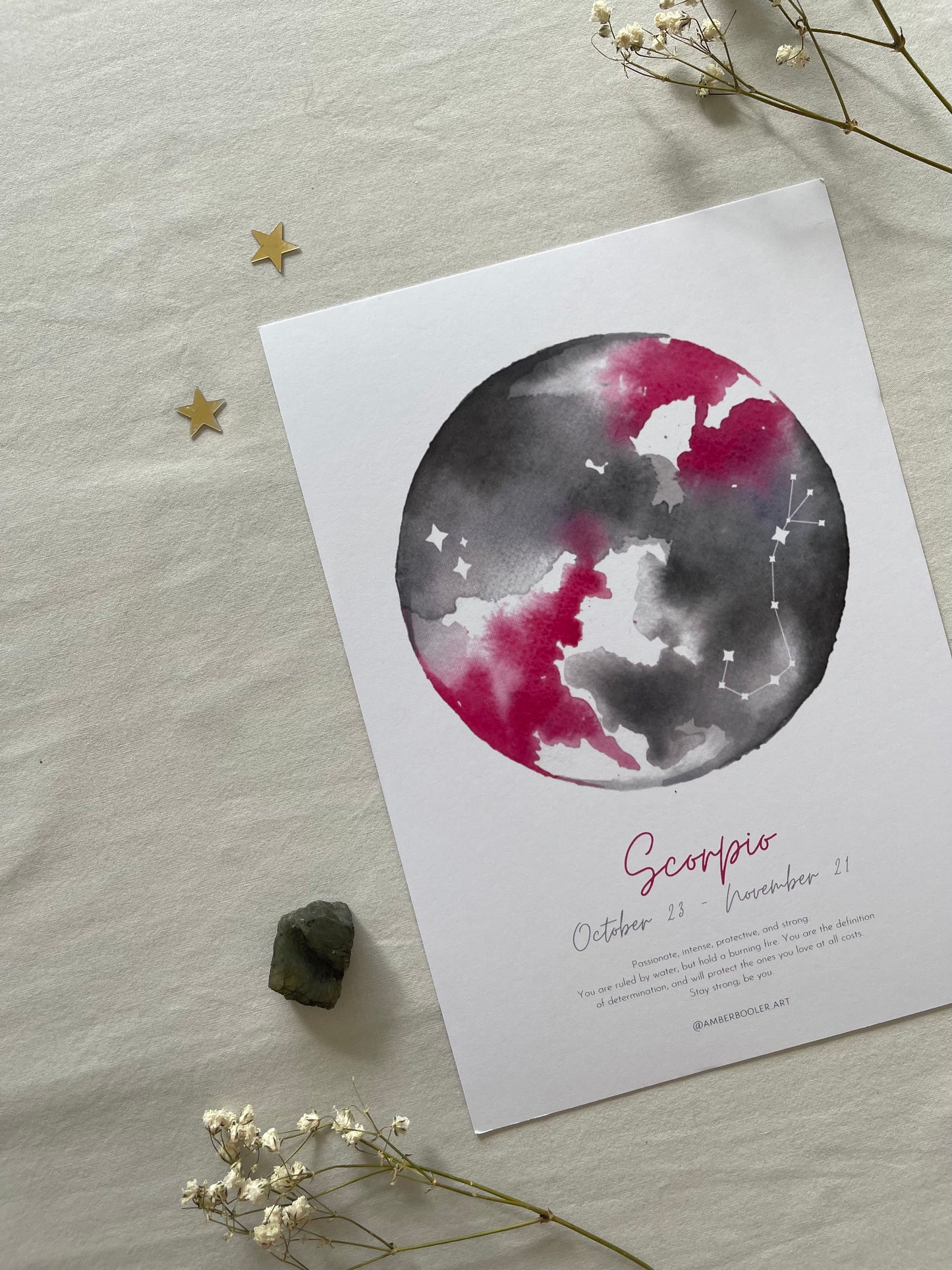 Zodiac Scorpio Art Print