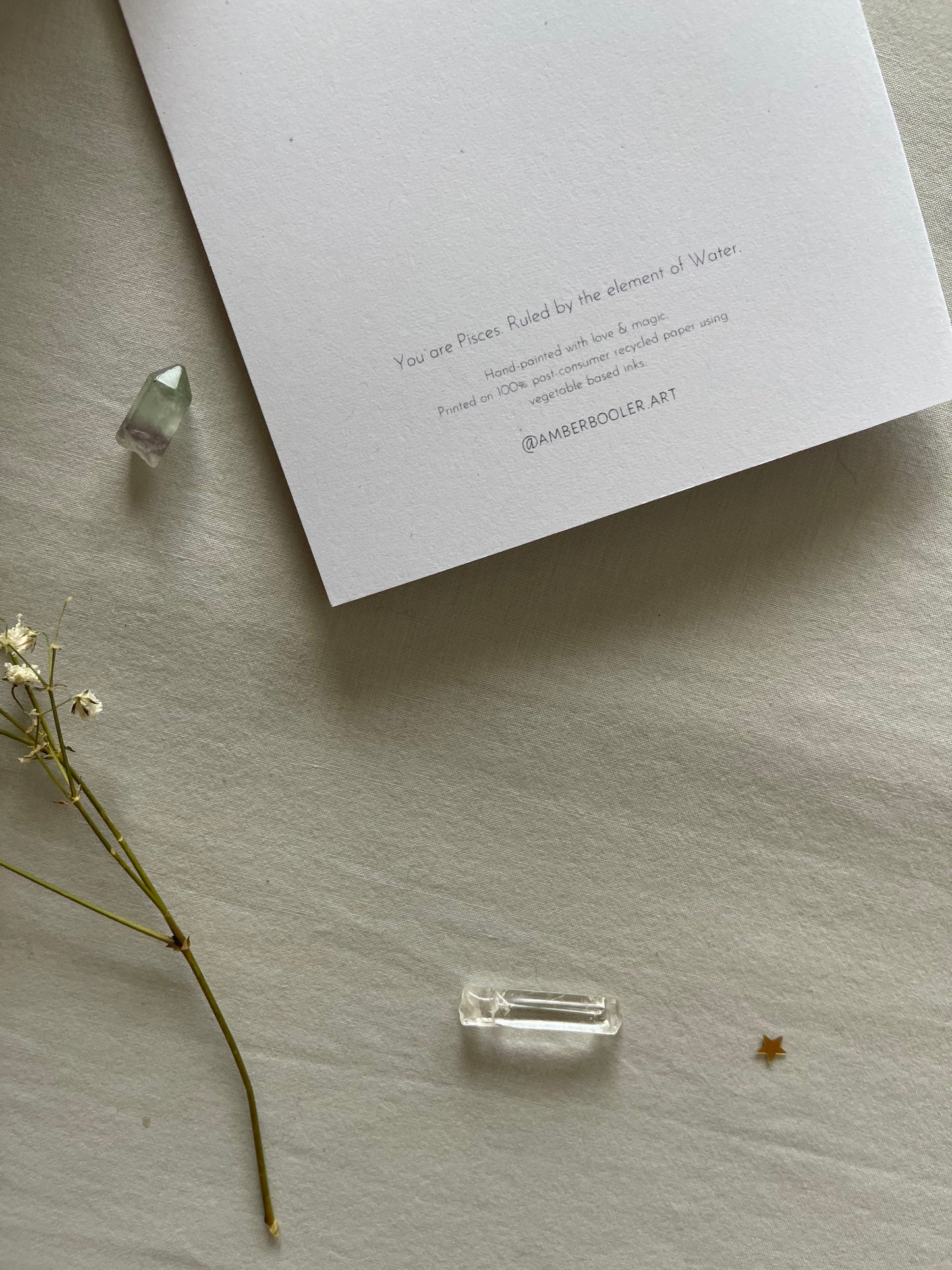 Zodiac Pisces Greeting Card