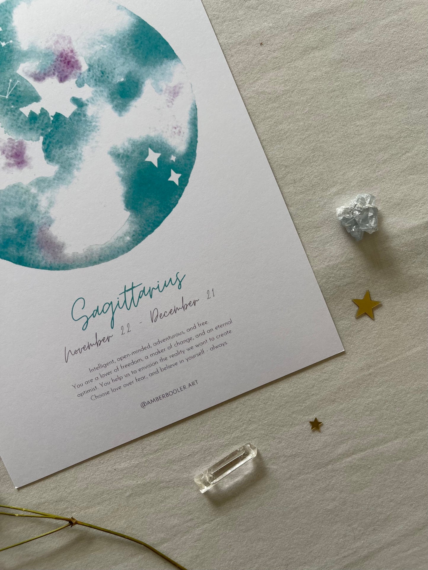 Zodiac Sagittarius Art Print