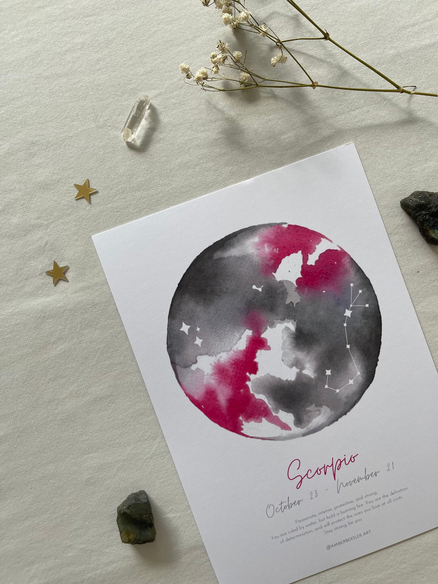 Zodiac Scorpio Art Print