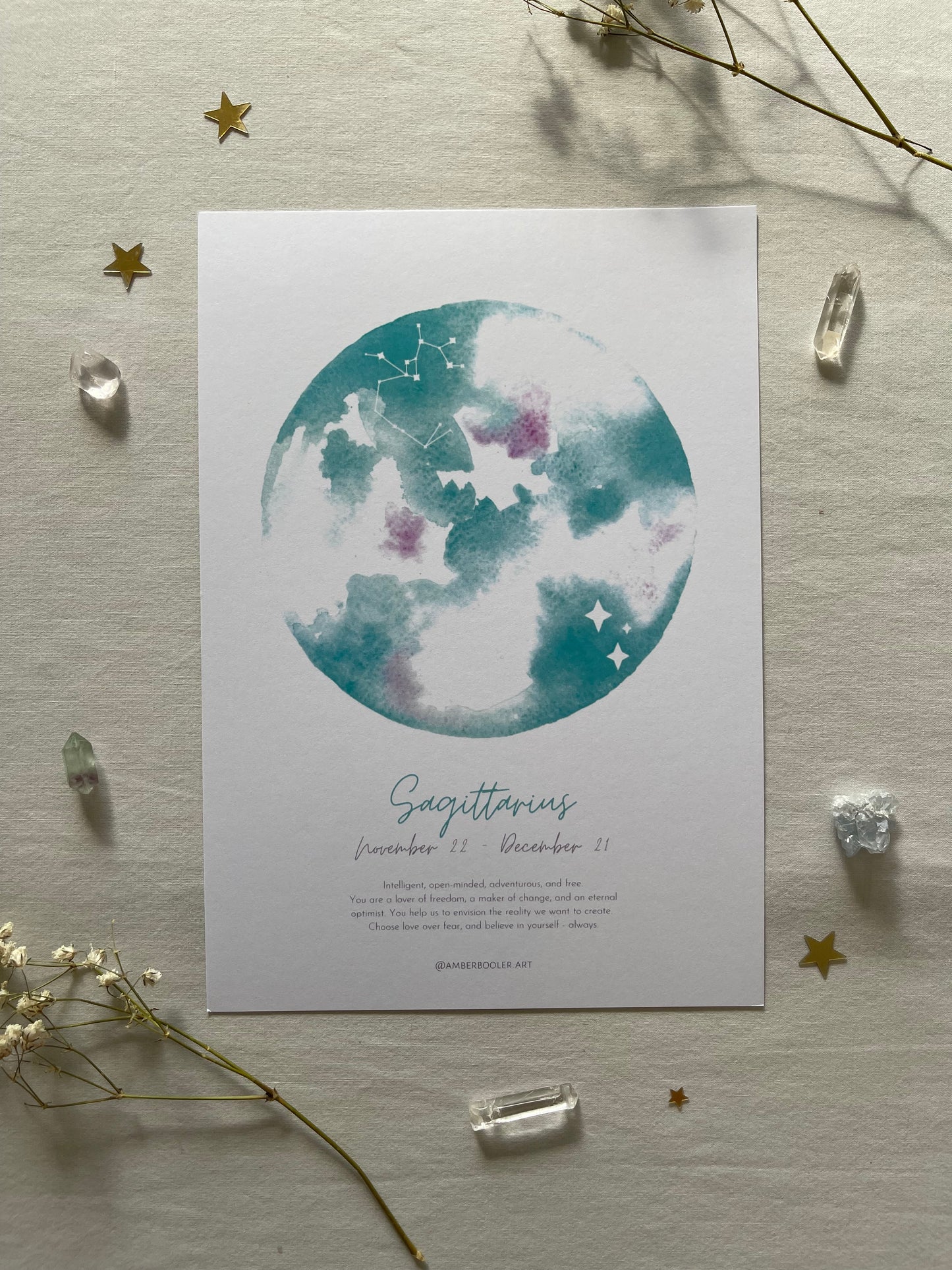 Zodiac Sagittarius Art Print