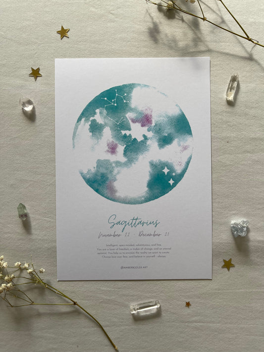 Zodiac Sagittarius Art Print