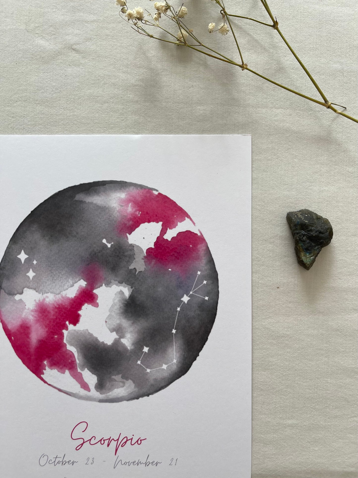 Zodiac Scorpio Art Print