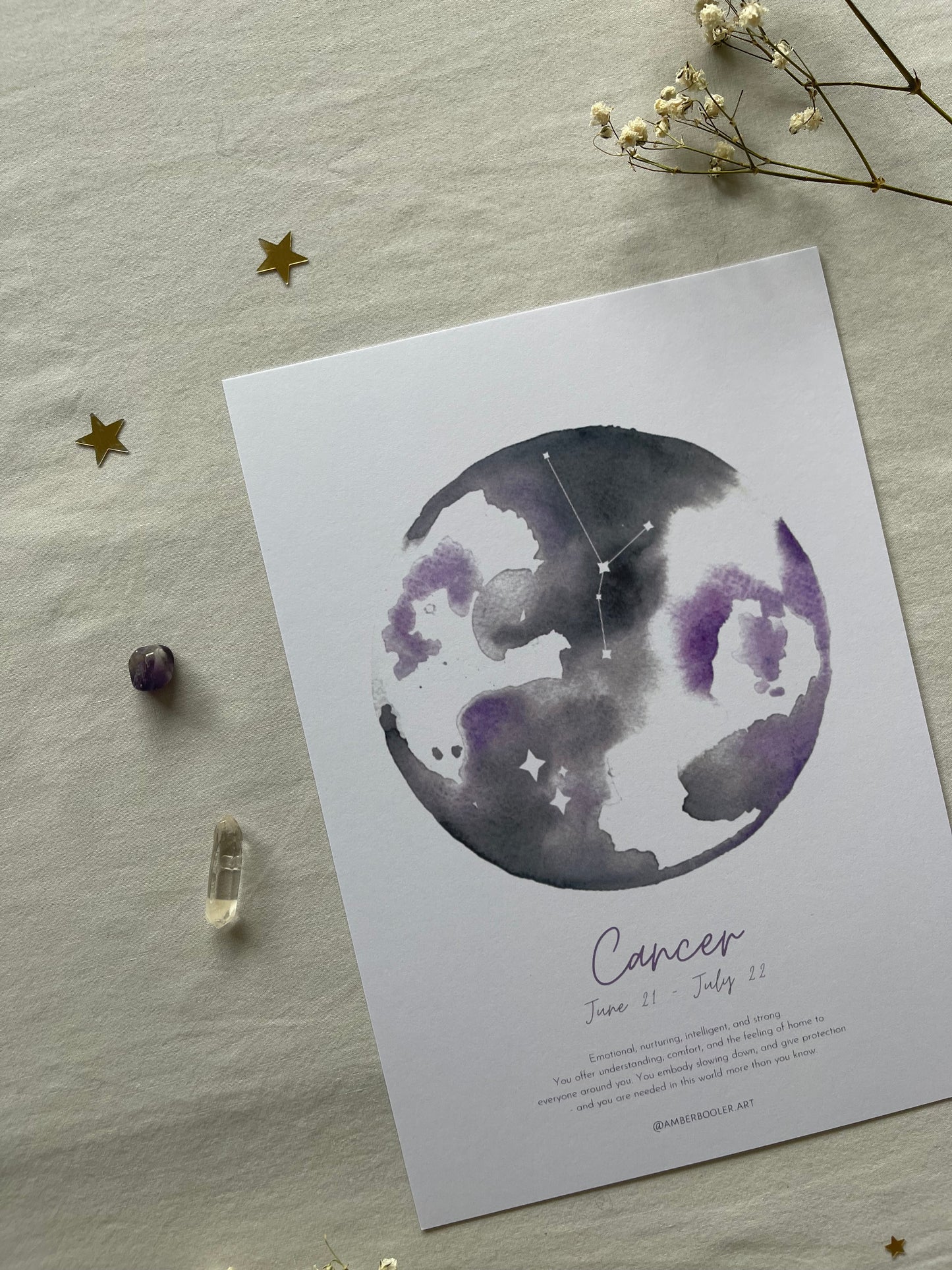 Zodiac Cancer Art Print