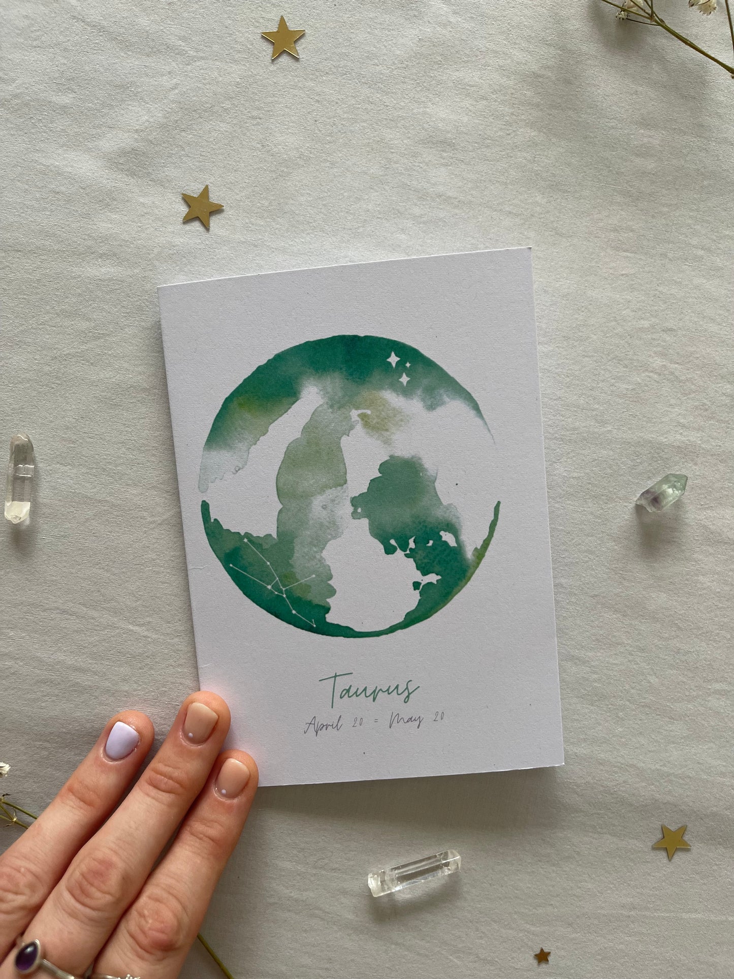 Zodiac Taurus Greeting Card