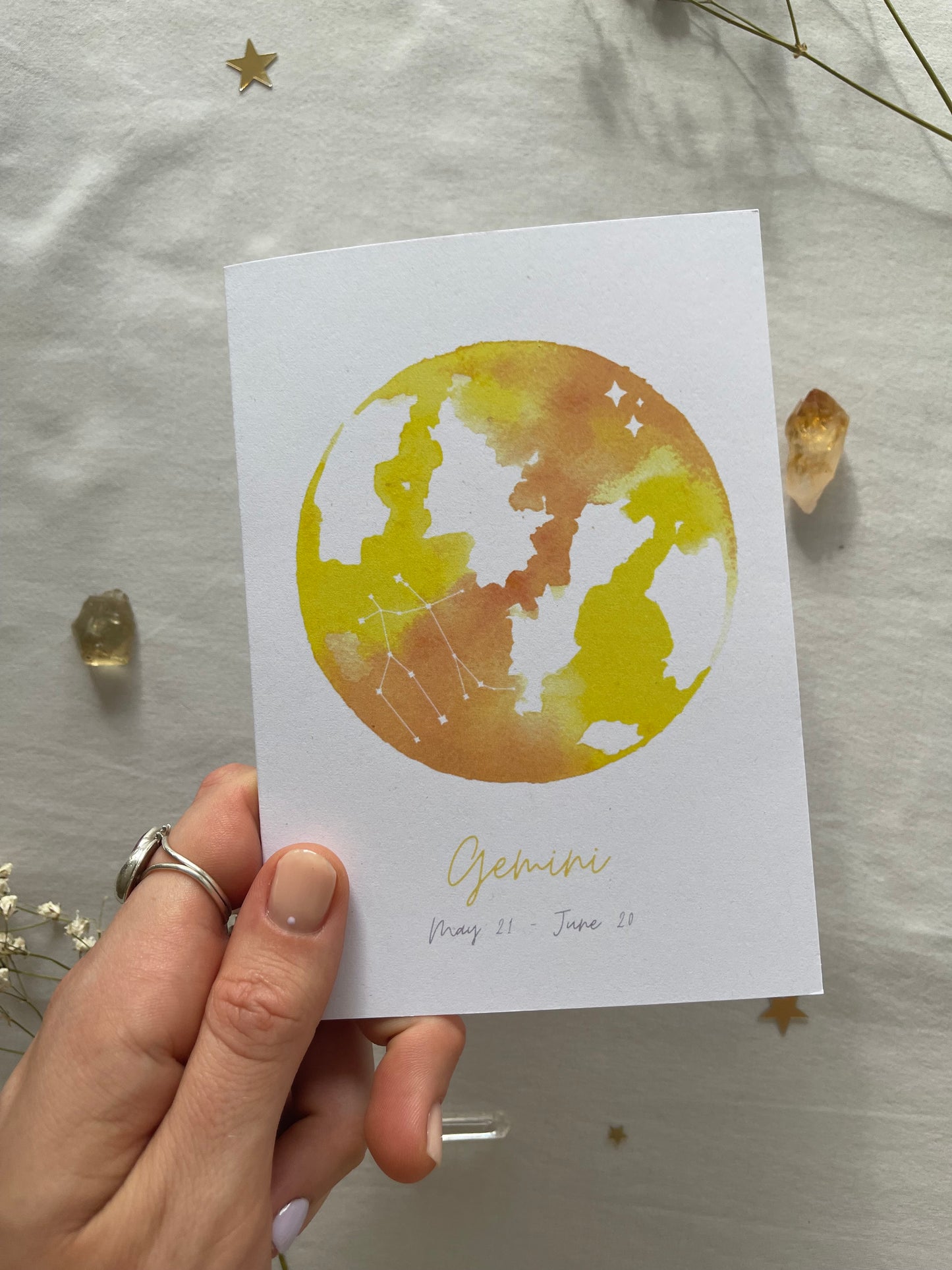 Zodiac Gemini Greeting Card