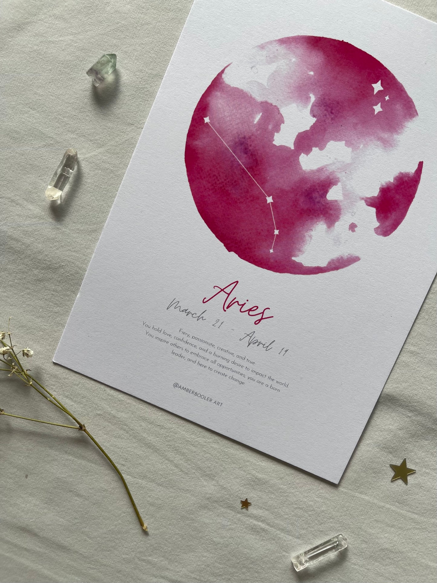 Zodiac Aries Art Print