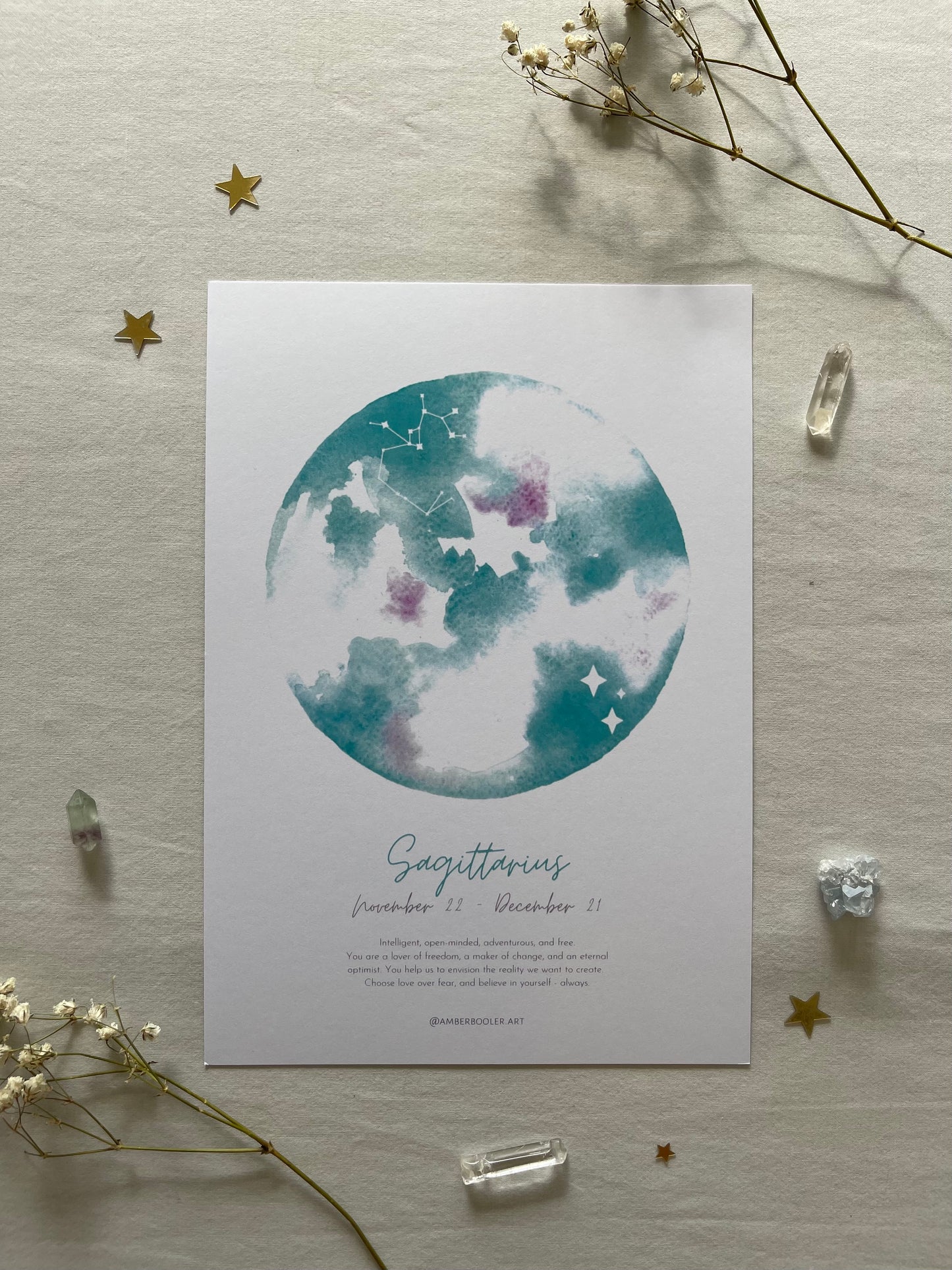 Zodiac Sagittarius Art Print