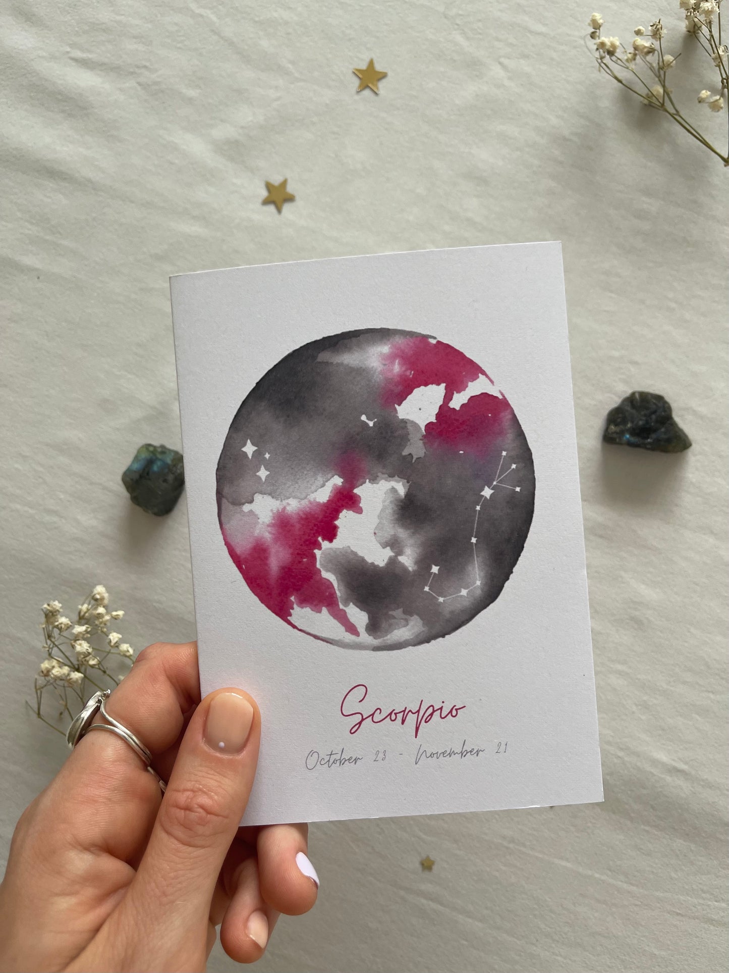 Zodiac Scorpio Greeting Card