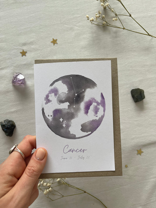 Zodiac Cancer Greeting Card