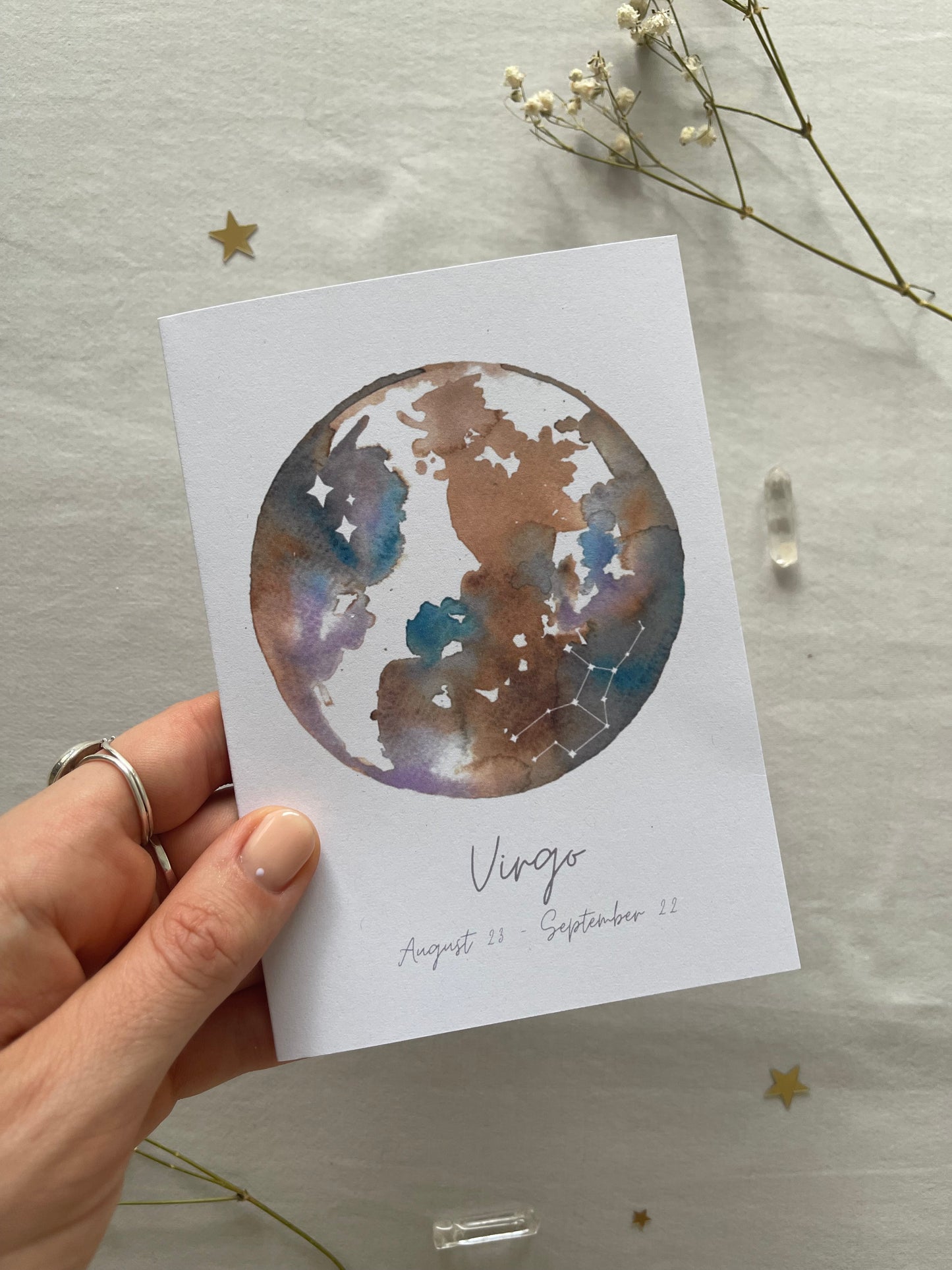 Zodiac Virgo Greeting Card
