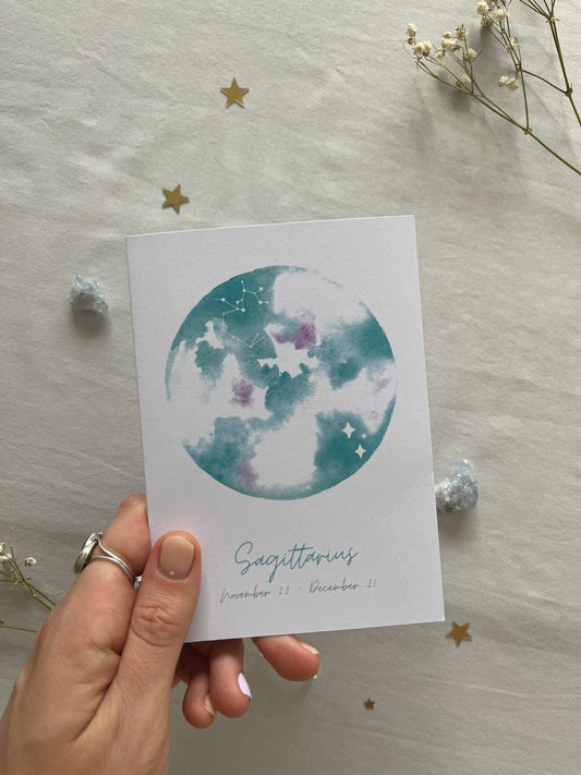 Zodiac Sagittarius Greeting Card