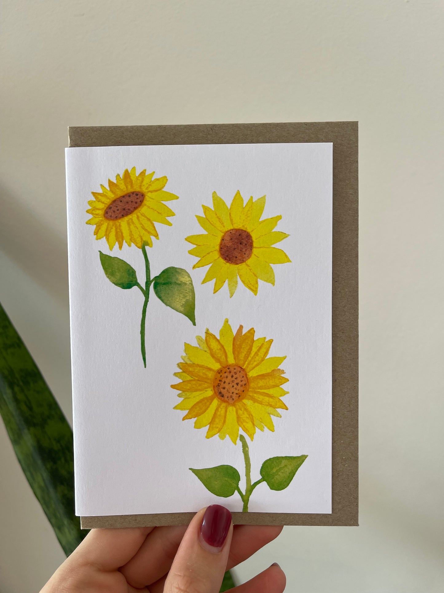 Sunflower Blank Card