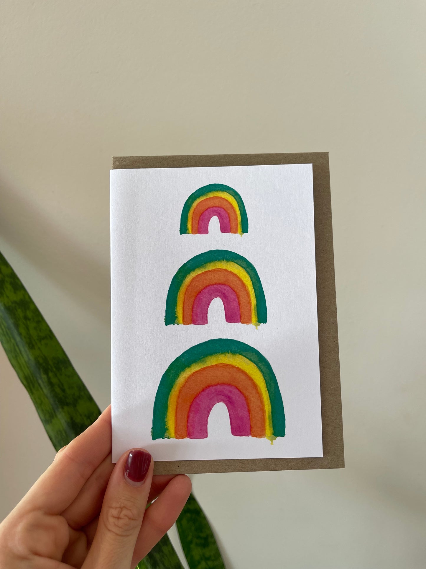 Rainbow Blank Card
