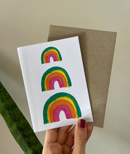 Rainbow Blank Card